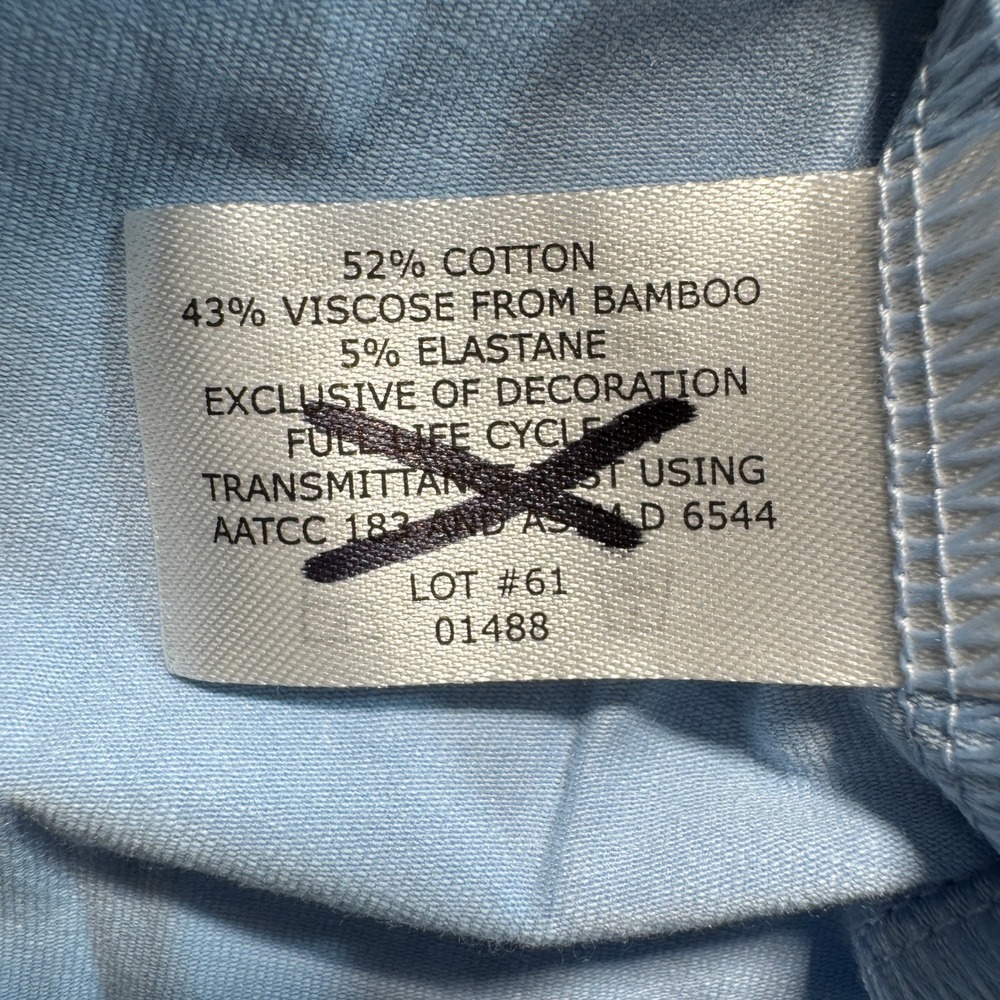 Coolibar Sun Protection Shirt Womens Sz L Blue - Picture 4 of 7